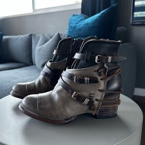 Freebird CRUE Style in Gray/Brown, Size 7.